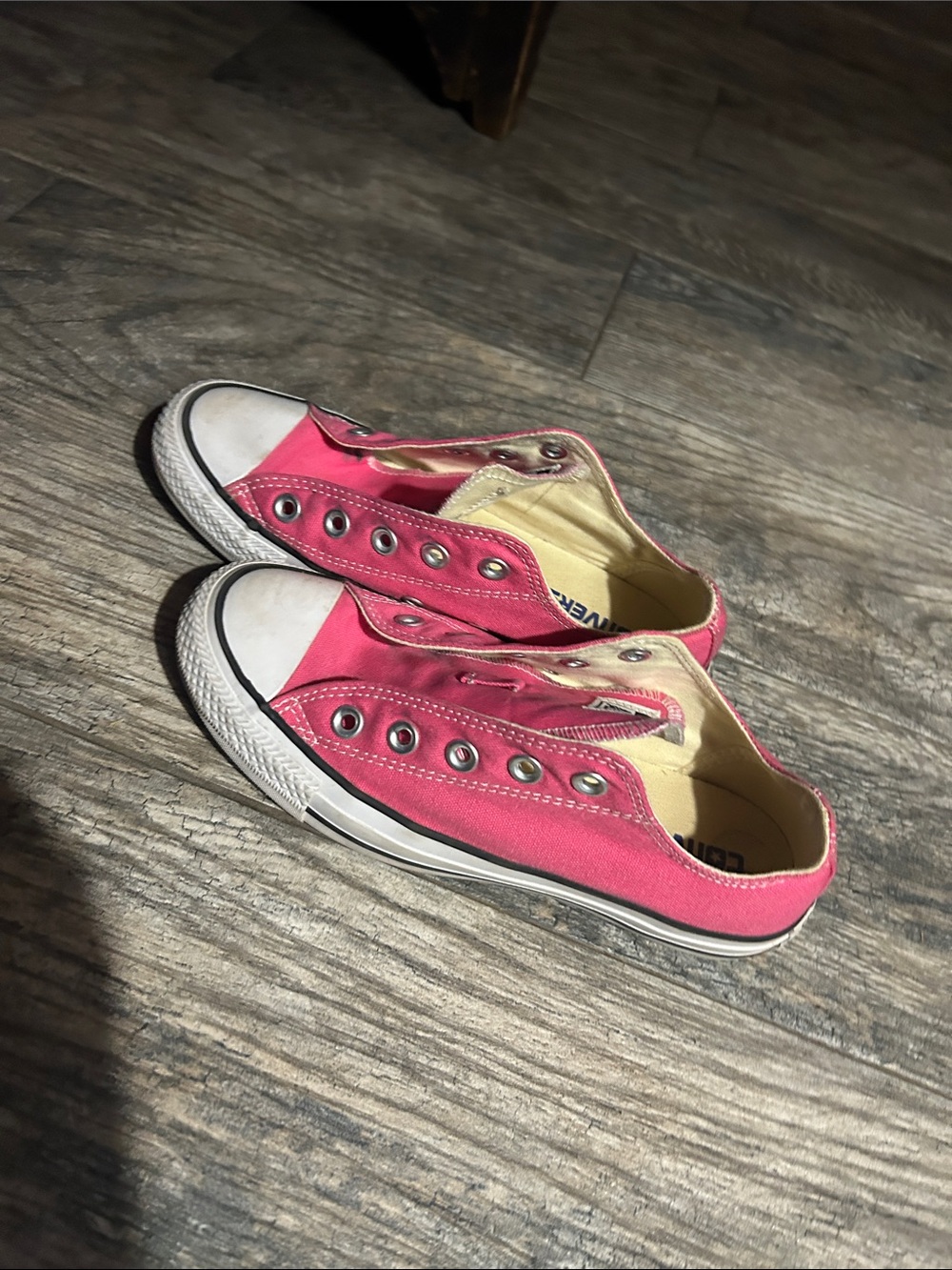 Converse Pink Slip-On Canvas Sneakers